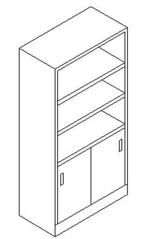 Armario Puertas Correderas  Bajas  M-23-1-C